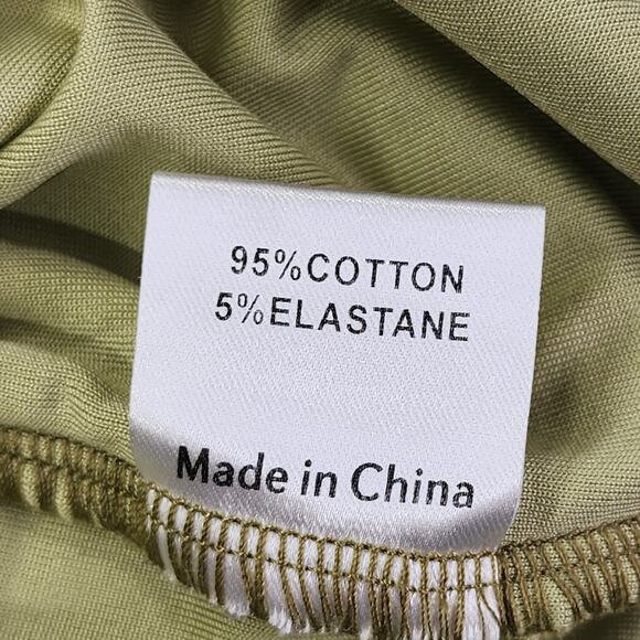 Princess Polly Dress Womens US 12 Green Long Bell Sleeve Square Neck Ribbed Knit - Picture 5 of 9